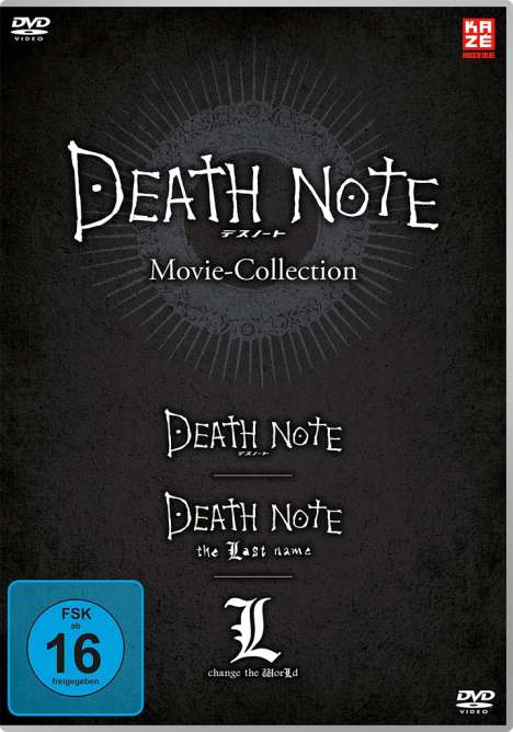Death Note Movies 1-3: Death Note / The Last Name / L-Change the World, 3 DVDs