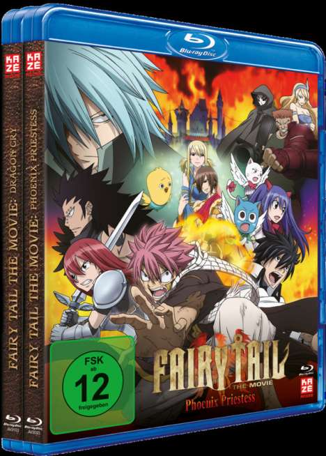 Fairy Tail Movie (1+2) (Gesamtausgabe) (Blu-ray), 2 Blu-ray Discs