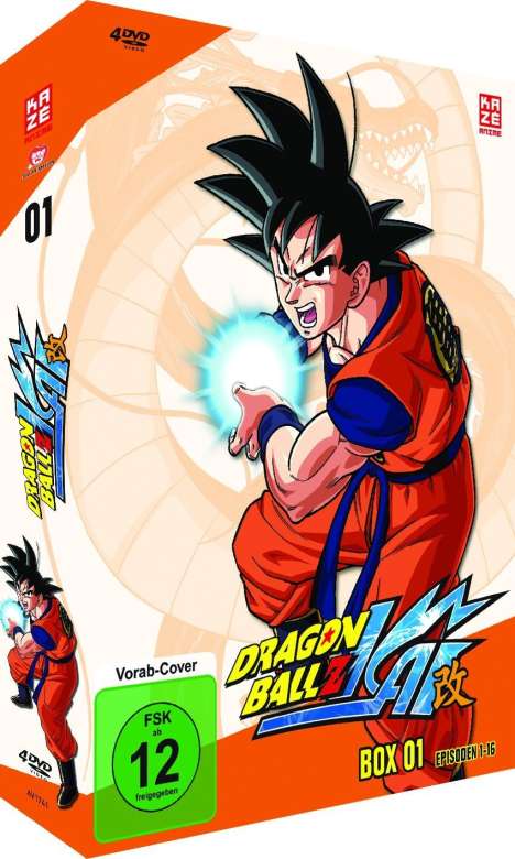 Dragonball Z Kai Box 1, 4 DVDs