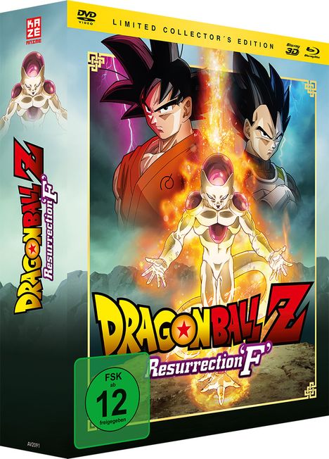 Dragonball Z - Resurrection F (3D Blu-ray &amp; Blu-ray &amp; DVD), 2 Blu-ray Discs und 1 DVD