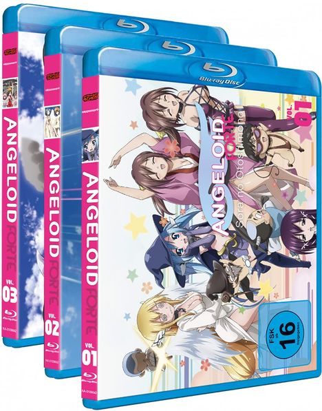 Angeloid Staffel 2 - Sora no Otoshimono Forte (Gesamtausgabe) (Blu-ray), 3 Blu-ray Discs