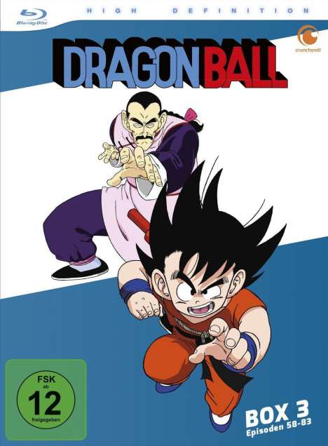 Dragonball - Die TV-Serie Box 3 (Episoden 58-83) (Blu-ray), 3 Blu-ray Discs