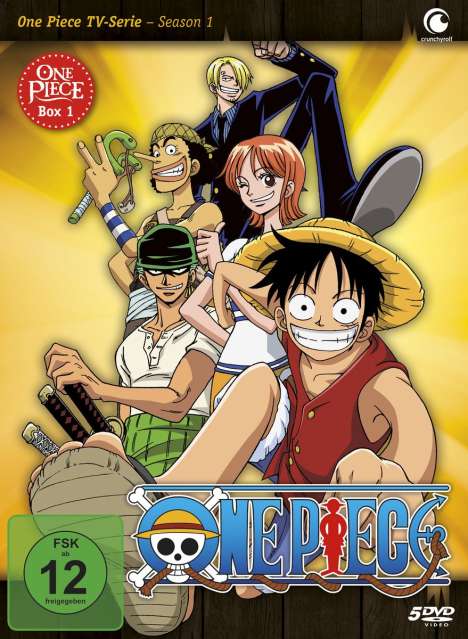 One Piece TV Serie Box 1, 5 DVDs