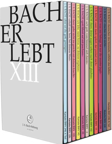 Johann Sebastian Bach (1685-1750): Bach-Kantaten-Edition der Bach-Stiftung St.Gallen "Bach erlebt" - Das Bach-Jahr 2019, 11 DVDs