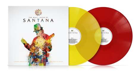 The Many Faces Of Santana (180g) (Limited Edition) (Yellow &amp; Red Transparent Vinyl), 2 LPs