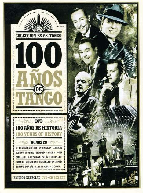 Various Artists: 100 Anos De Tango-Dvd+Cd-, 2 DVDs