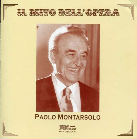 Paolo Montarsolo singt Arien, CD