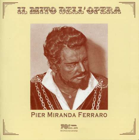 Pier Miranda Ferraro singt Arien, CD