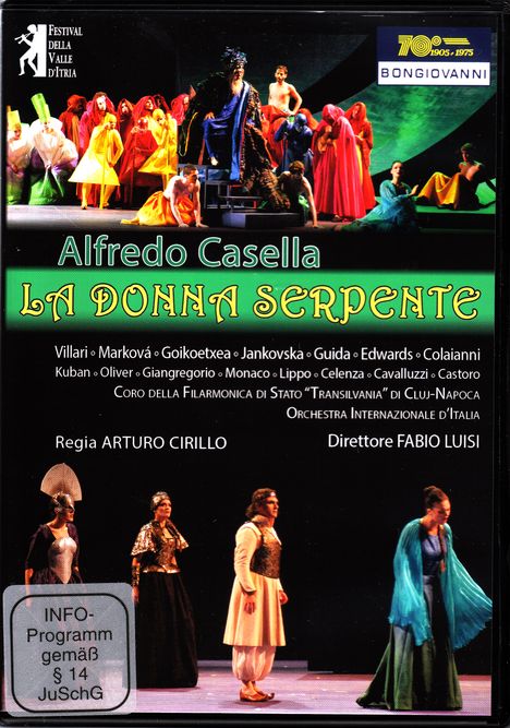 Alfredo Casella (1883-1947): La Donna Serpente, DVD