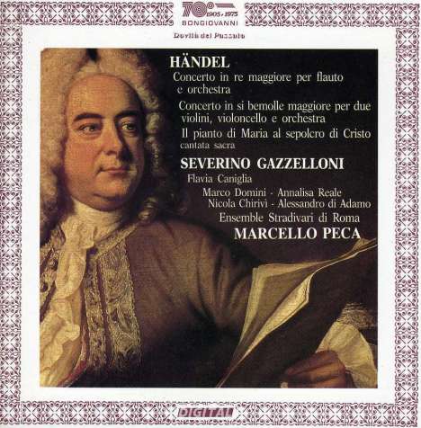 Georg Friedrich Händel (1685-1759): Flötenkonzert G-dur, CD