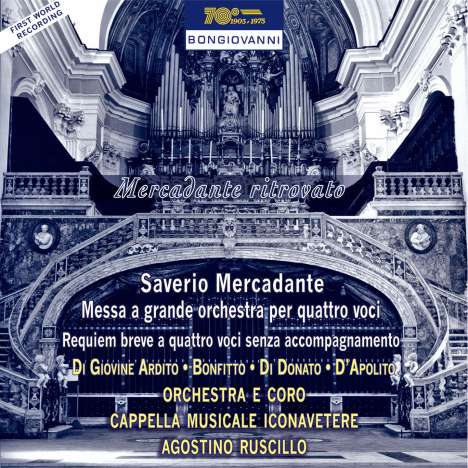 Saverio Mercadante (1795-1870): Messa a grande orchestra per quattro voci, CD