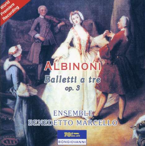 Tomaso Albinoni (1671-1751): Balletti A Tre op.3 Nr.1-12 für 2 Violinen,Cello &amp; Cembalo, CD