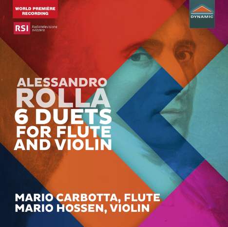 Alessandro Rolla (1757-1841): Duette für Flöte &amp; Violine Nr.1-6 (BI 256, 254, 246, 248, 250, 245), CD