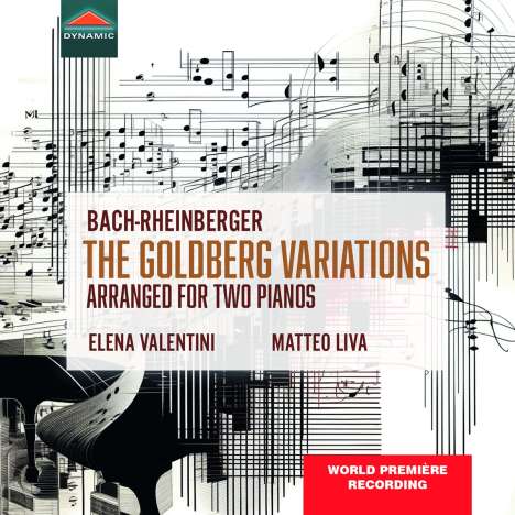 Johann Sebastian Bach (1685-1750): Goldberg-Variationen BWV 988 für 2 Klaviere, CD