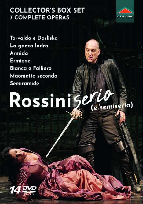 Gioacchino Rossini (1792-1868): 7 Complete Operas - Rossini serio (e semiserio), 14 DVDs