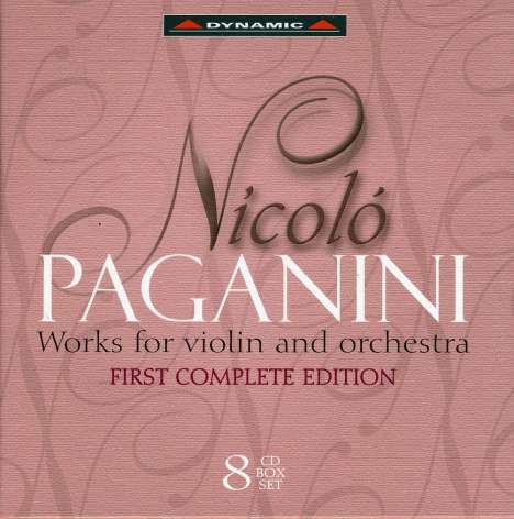 Niccolo Paganini (1782-1840): Werke für Violine &amp; Orchester, 8 CDs