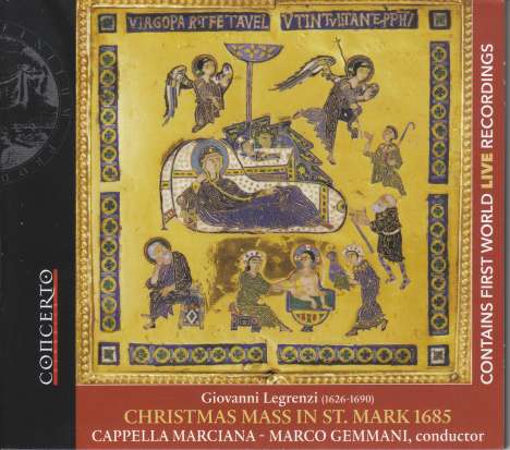 Giovanni Legrenzi (1626-1690): Christmas Mass in St. Mark 1685, CD