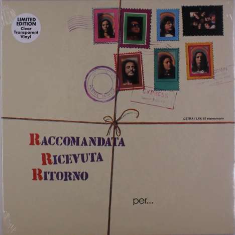 Raccomandata Ricevuta Di Ritorno: Per Un Mondo Di Cristallo (Limited Edition) (Clear Vinyl), LP