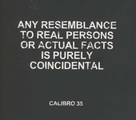 Calibro 35: Any Resemblance To Real Persons Or..., CD