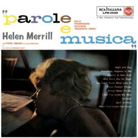 Helen Merrill (geb. 1930): Parole E Musica (180g), 1 LP und 1 CD