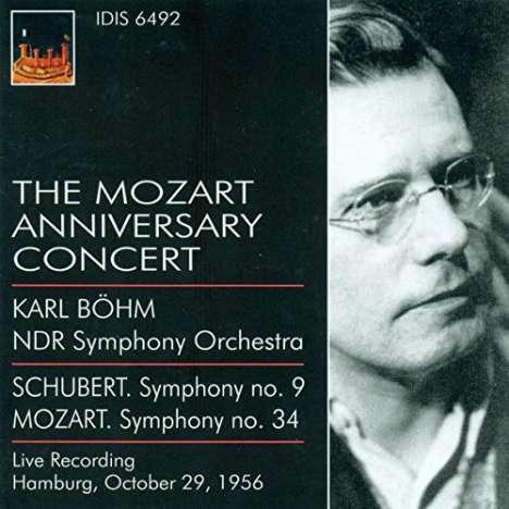 Karl Böhm  - The Mozart Anniversary Concert Hamburg 1956, CD