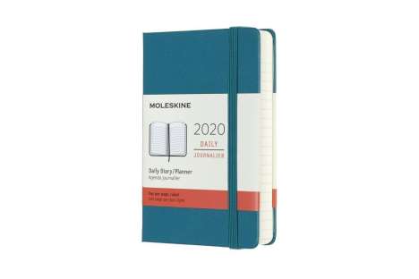 Moleskine 12-Month Daily Planner 2020 - Magnetic Green, Diverse