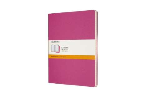 Moleskine: Moleskine Cahier XL, 3er Set, Liniert, Kinetisches Pink, Diverse