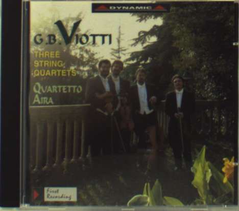 Giovanni Battista Viotti (1755-1824): Streichquartette Nr.1-3, CD