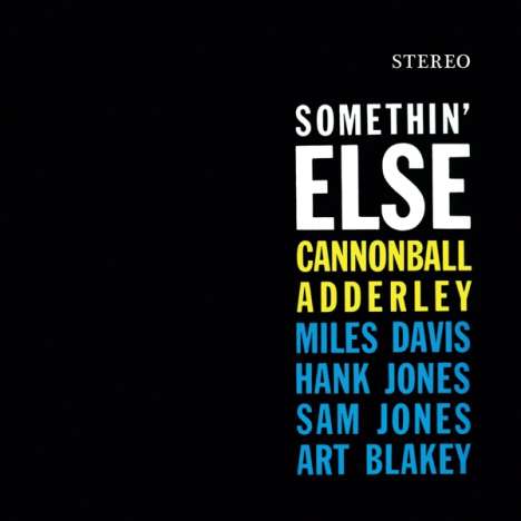 Cannonball Adderley (1928-1975): Somethin' Else (180g) (Limited Edition) (Colored Vinyl) (+1 Bonustrack), LP