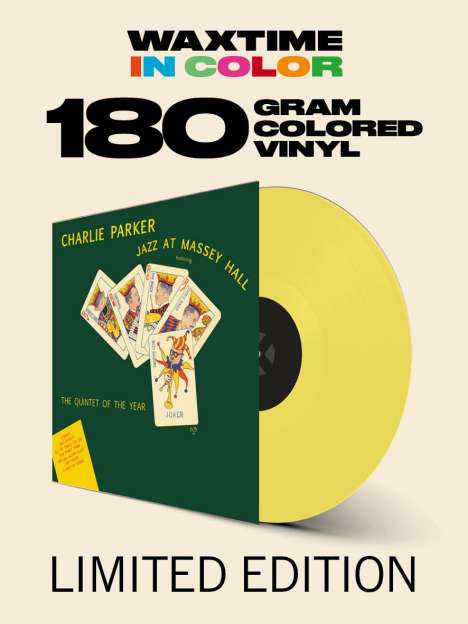 Charlie Parker (1920-1955): Jazz At Massey Hall (180g) (Limited-Edition) (Colored Vinyl), LP