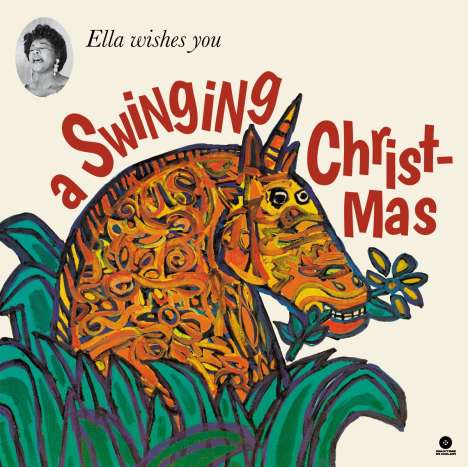Ella Fitzgerald (1917-1996): Ella Wishes You A Swinging Christmas (180g) (Limited Edition) (White Vinyl) (+4 Bonus Tracks), LP