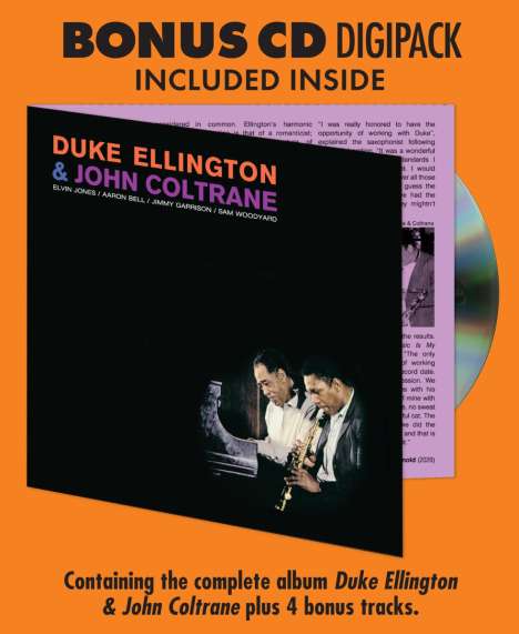 Duke Ellington &amp; John Coltrane: Duke Ellington &amp; John Coltrane (180g) (+ 4 Bonustracks), 1 LP und 1 CD