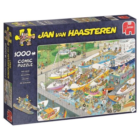Jan van Haasteren - Die Schleuse - 1000 Teile Puzzle, Spiele