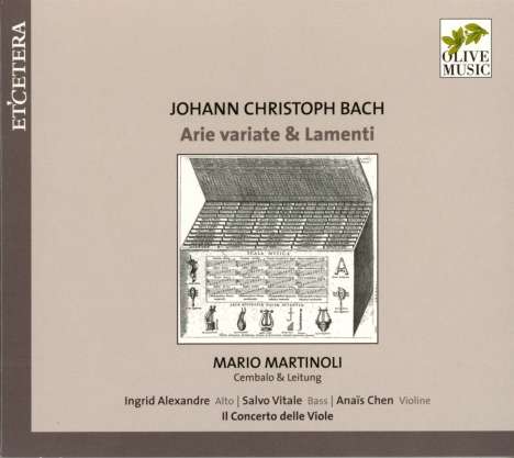 Johann Christoph Bach (1642-1703): Arie variate &amp; Lamenti, CD