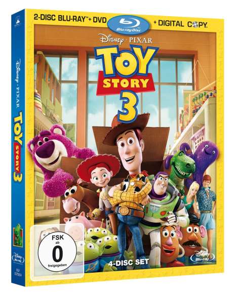 Toy Story 3 (2 Blu-ray &amp; Digital Copy &amp; DVD), Blu-ray Disc