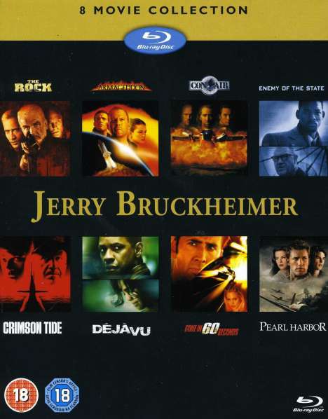 Jerry Bruckheimer 8 Movie Collection (Blu-ray) (UK Import), 8 Blu-ray Discs