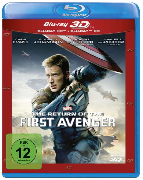 The Return of the First Avenger (3D &amp; 2D Blu-ray), 2 Blu-ray Discs