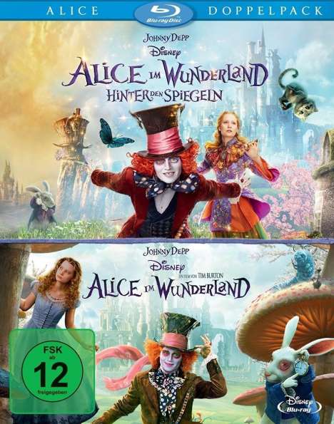 Alice im Wunderland 1 &amp; 2 (Blu-ray), 2 Blu-ray Discs