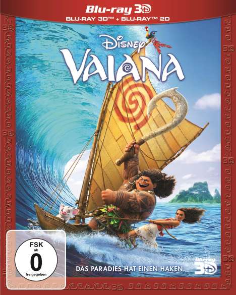 Vaiana (3D &amp; 2D Blu-ray), 2 Blu-ray Discs
