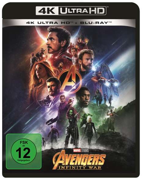 Avengers: Infinity War (Ultra HD Blu-ray &amp; Blu-ray), 1 Ultra HD Blu-ray und 1 Blu-ray Disc
