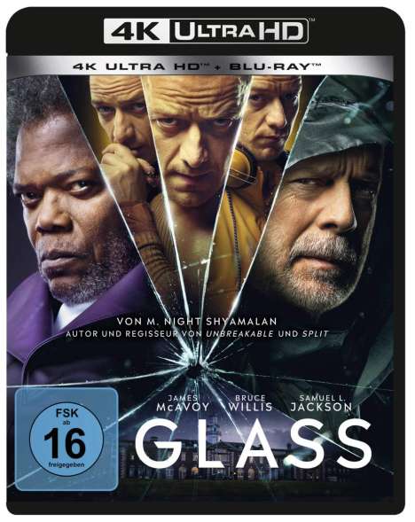 Glass (Ultra HD Blu-ray &amp; Blu-ray), 1 Ultra HD Blu-ray und 1 Blu-ray Disc