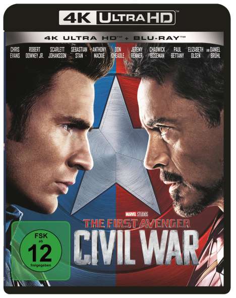 The First Avenger: Civil War (Ultra HD Blu-ray &amp; Blu-ray), 1 Ultra HD Blu-ray und 1 Blu-ray Disc