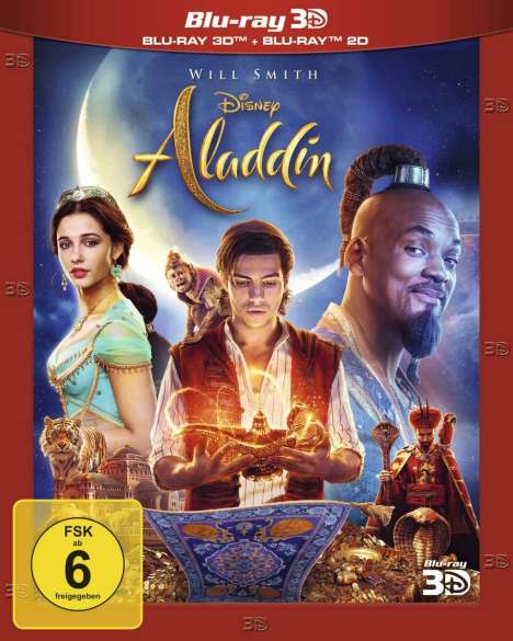 Aladdin (2019) (3D &amp; 2D Blu-ray), 2 Blu-ray Discs