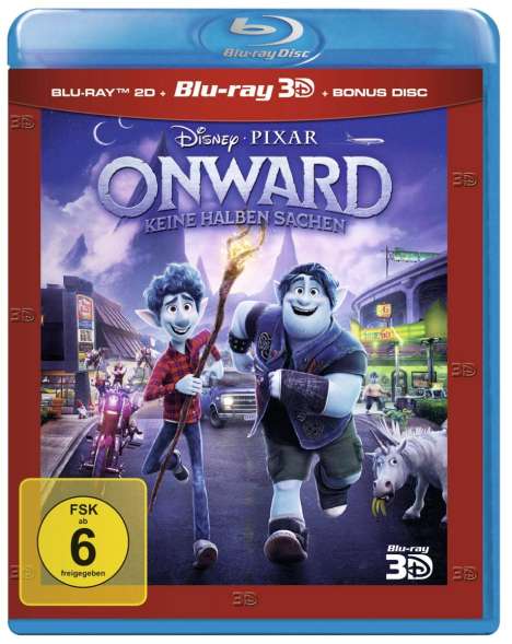 Onward - Keine halben Sachen (3D &amp; 2D Blu-ray), 2 Blu-ray Discs