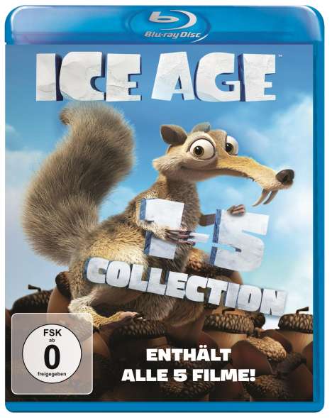 Ice Age 1-5 (Blu-ray), 5 Blu-ray Discs
