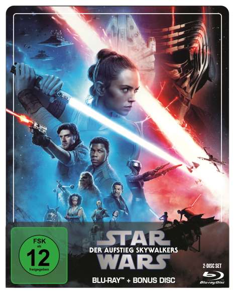 Star Wars 9: Der Aufstieg Skywalkers (Blu-ray im Steelbook), 2 Blu-ray Discs
