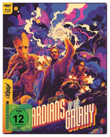 Guardians of the Galaxy (Ultra HD Blu-ray &amp; Blu-ray im Steelbook), 1 Ultra HD Blu-ray und 1 Blu-ray Disc