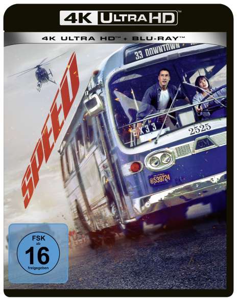 Speed (Ultra HD Blu-ray &amp; Blu-ray), 1 Ultra HD Blu-ray und 1 Blu-ray Disc