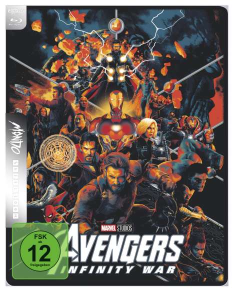 Avengers: Infinity War (Ultra HD Blu-ray &amp; Blu-ray im Steelbook), 1 Ultra HD Blu-ray und 1 Blu-ray Disc