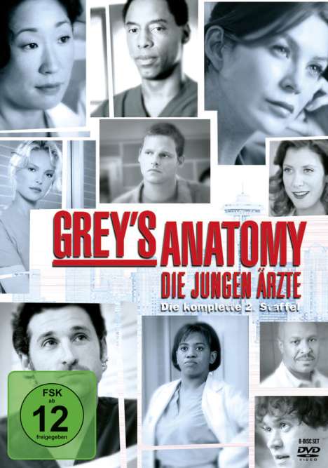 Grey's Anatomy Staffel 2, 8 DVDs